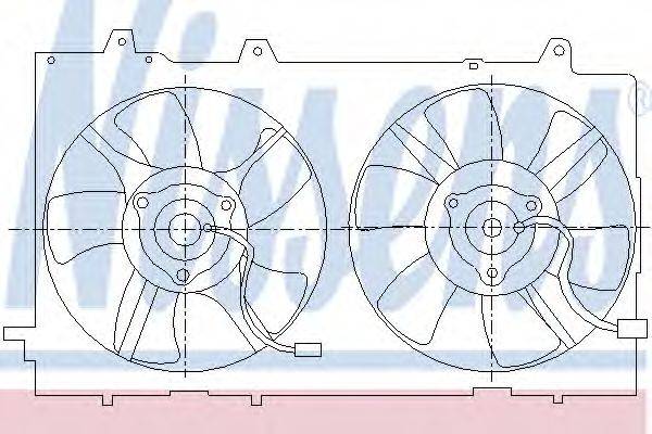 NISSENS 85286 Вентилятор, охолодження двигуна