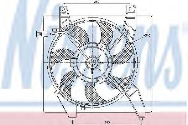 NISSENS 85363 Вентилятор, охолодження двигуна