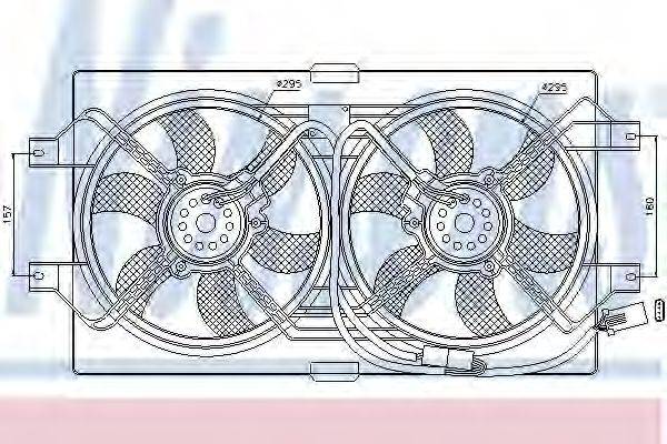 NISSENS 85386 Вентилятор, охолодження двигуна