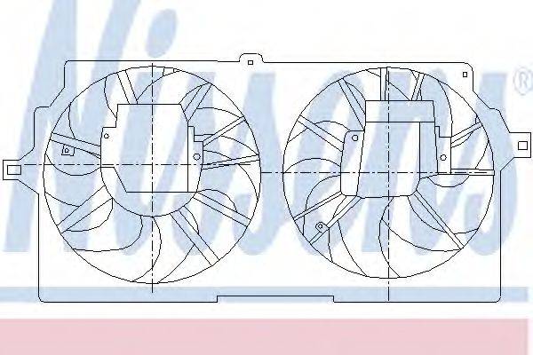 NISSENS 85408 Вентилятор, охолодження двигуна