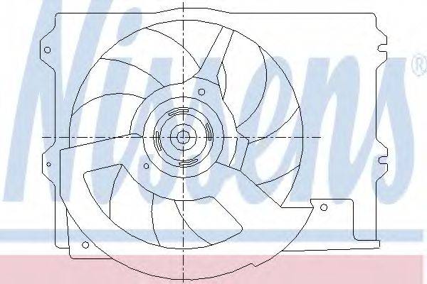 NISSENS 85444 Вентилятор, охолодження двигуна