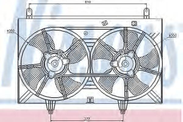 NISSENS 85615 Вентилятор, охолодження двигуна