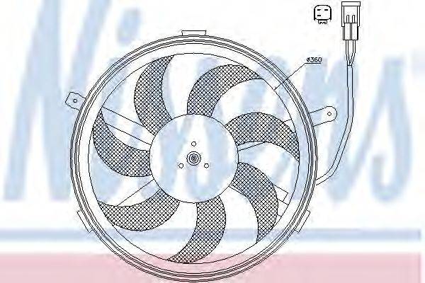 NISSENS 85631 Вентилятор, охолодження двигуна