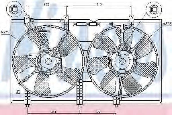 NISSENS 85636 Вентилятор, охолодження двигуна