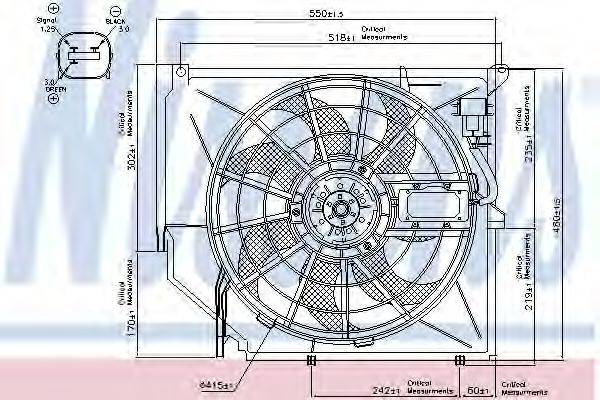 NISSENS 85649 Вентилятор, охолодження двигуна