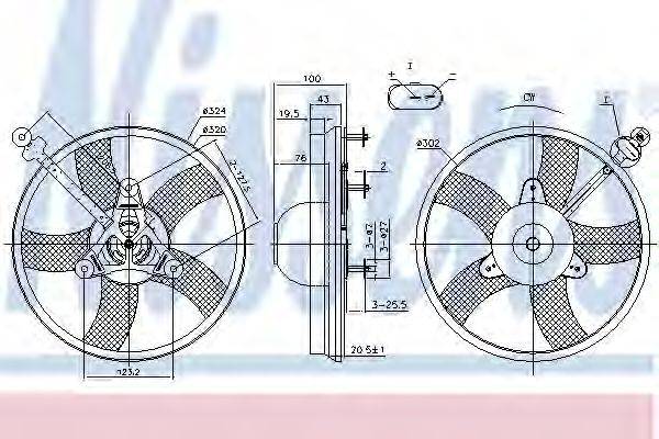 NISSENS 85759 Вентилятор, охолодження двигуна