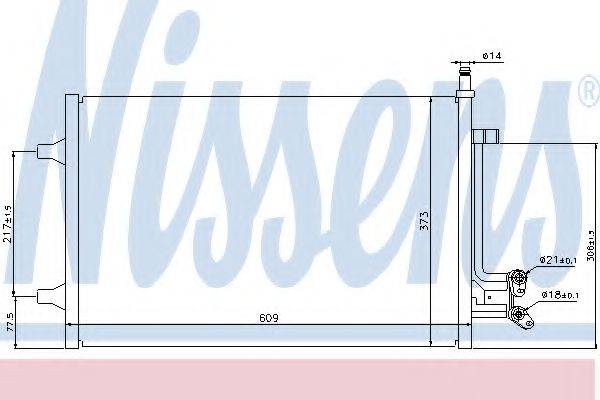 NISSENS 940097 Конденсатор, кондиціонер