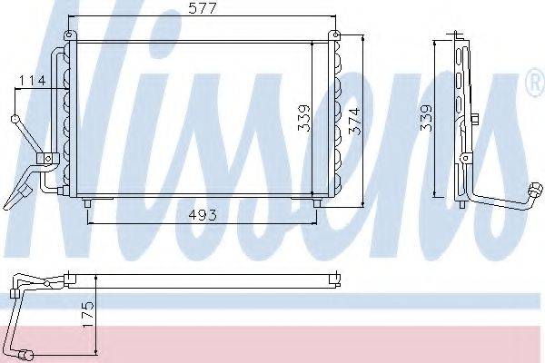 NISSENS 94007 Конденсатор, кондиціонер