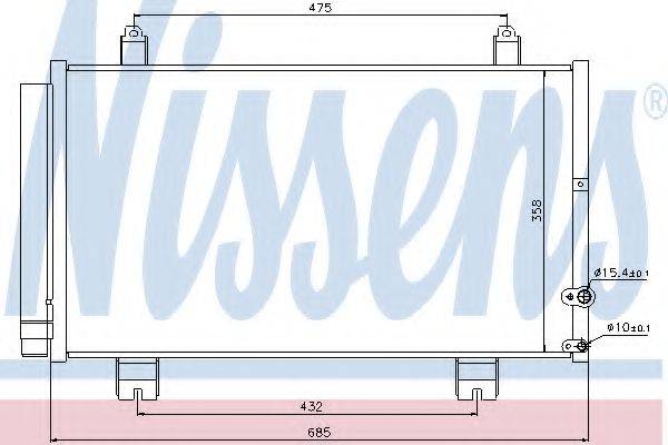 NISSENS 940261 Конденсатор, кондиціонер