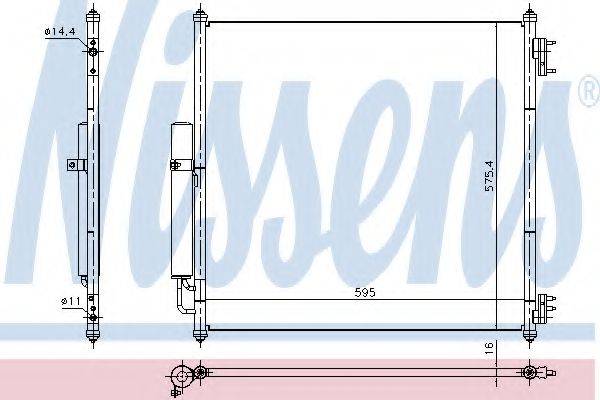 NISSENS 940408 Конденсатор, кондиціонер