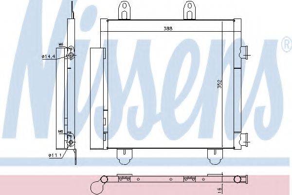 NISSENS 940522 Конденсатор, кондиціонер