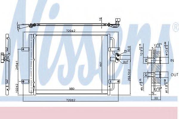 NISSENS 940584 Конденсатор, кондиціонер