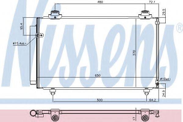 NISSENS 940708 Конденсатор, кондиціонер