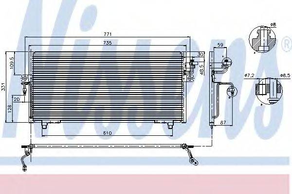 NISSENS 94299 Конденсатор, кондиціонер