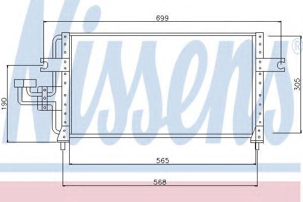 NISSENS 94349 Конденсатор, кондиціонер