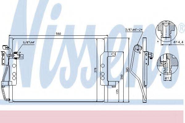 NISSENS 94613 Конденсатор, кондиціонер