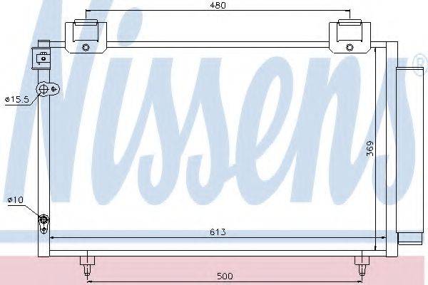 NISSENS 94730 Конденсатор, кондиціонер