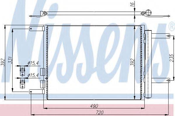 NISSENS 94988 Конденсатор, кондиціонер