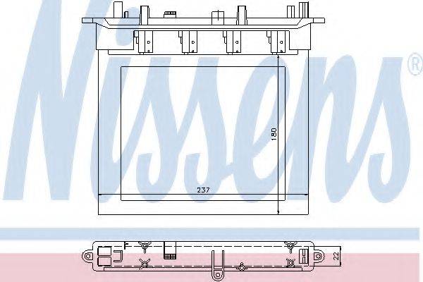 NISSENS 72033 Теплообмінник, опалення салону