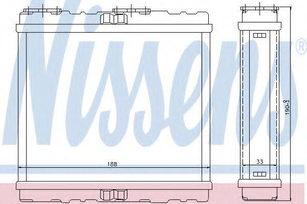 NISSENS 72200 Теплообмінник, опалення салону