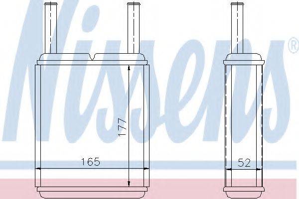NISSENS 71956 Теплообмінник, опалення салону