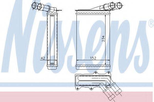 NISSENS 71156 Теплообмінник, опалення салону