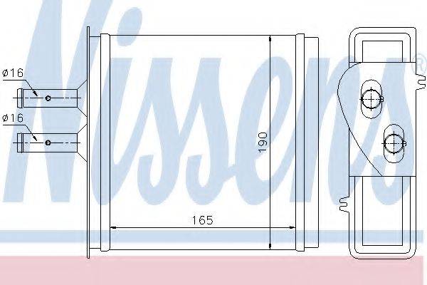 NISSENS 71442 Теплообмінник, опалення салону