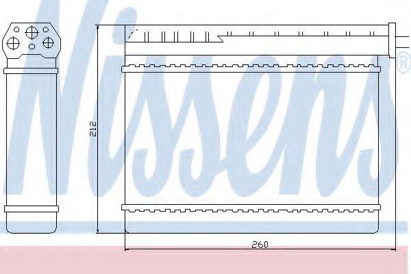 NISSENS 70512 Теплообмінник, опалення салону