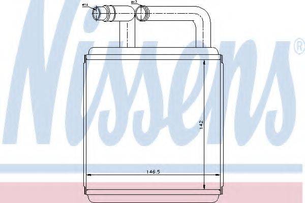 NISSENS 77618 Теплообмінник, опалення салону