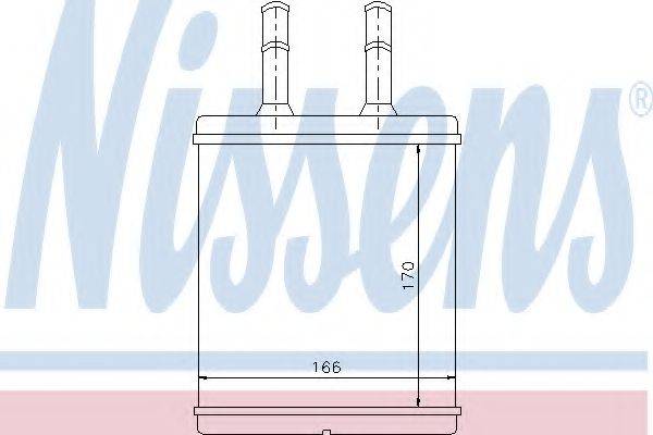 NISSENS 77613 Теплообмінник, опалення салону