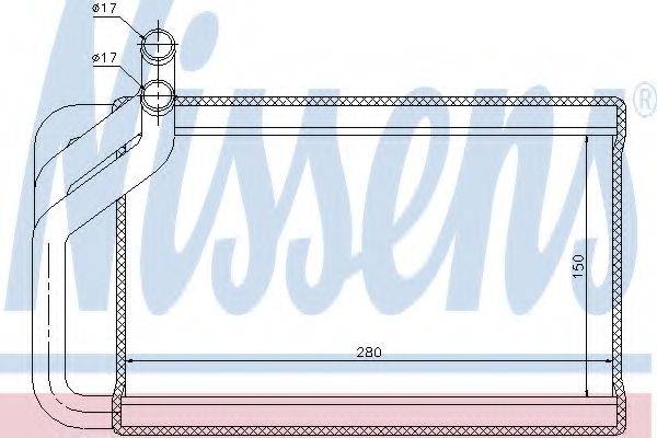 NISSENS 77532 Теплообмінник, опалення салону