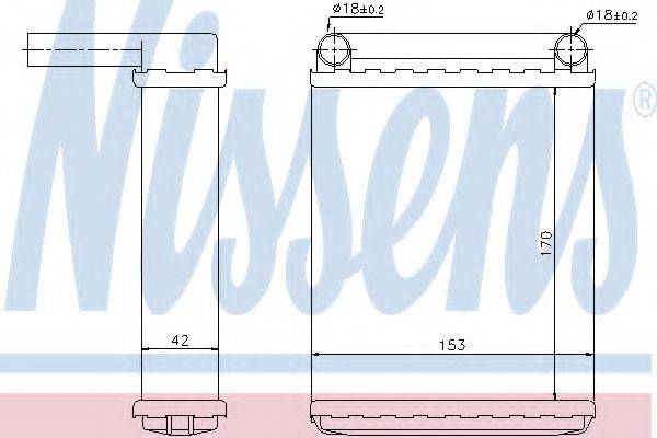 NISSENS 72038 Теплообмінник, опалення салону