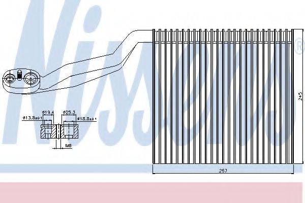 NISSENS 92294 Випарник, кондиціонер