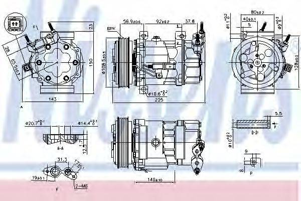 NISSENS 890041 Компресор, кондиціонер