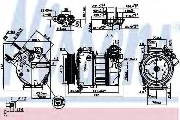 NISSENS 890123 Компресор, кондиціонер