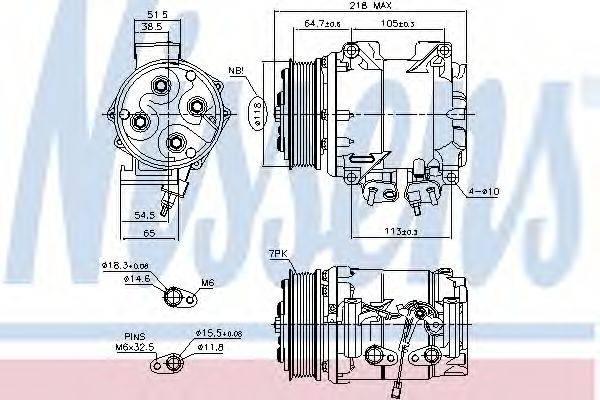 NISSENS 890128 Компресор, кондиціонер