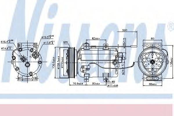 NISSENS 89101 Компресор, кондиціонер