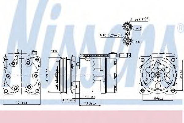 NISSENS 89110 Компресор, кондиціонер