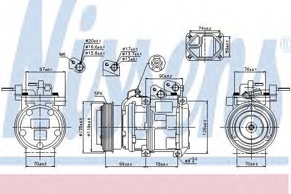 NISSENS 89166 Компресор, кондиціонер