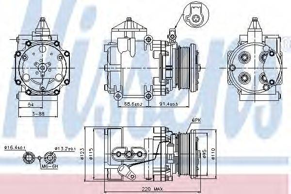 NISSENS 89248 Компресор, кондиціонер