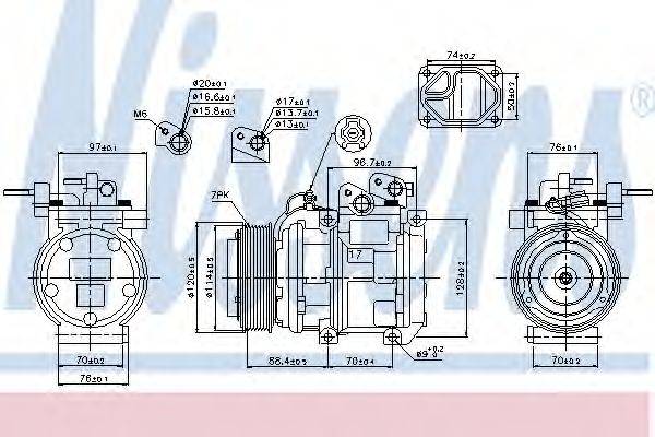 NISSENS 89256 Компресор, кондиціонер