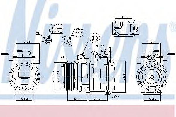 NISSENS 89271 Компресор, кондиціонер