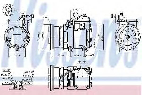 NISSENS 89277 Компресор, кондиціонер