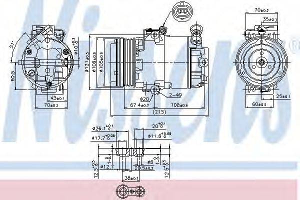 NISSENS 89322 Компресор, кондиціонер