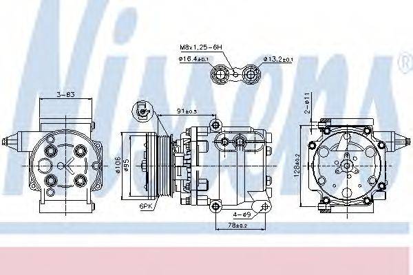 NISSENS 89358 Компресор, кондиціонер