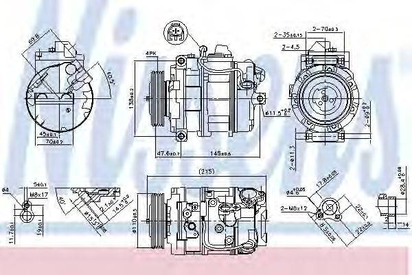 NISSENS 89359 Компресор, кондиціонер