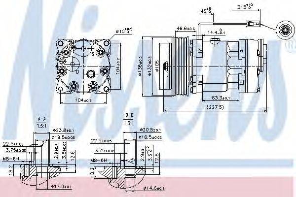 NISSENS 89411 Компресор, кондиціонер