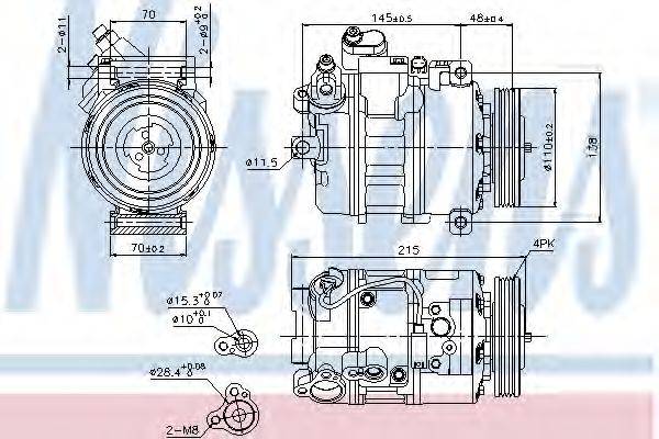 NISSENS 89417 Компресор, кондиціонер