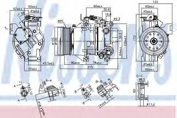 NISSENS 89443 Компресор, кондиціонер