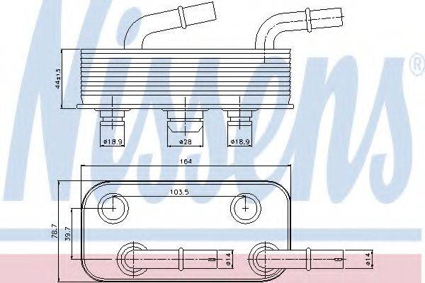 NISSENS 90657 Олійний радіатор, автоматична коробка передач